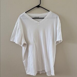 American Giant Men's White/Off-White V-Neck Tee